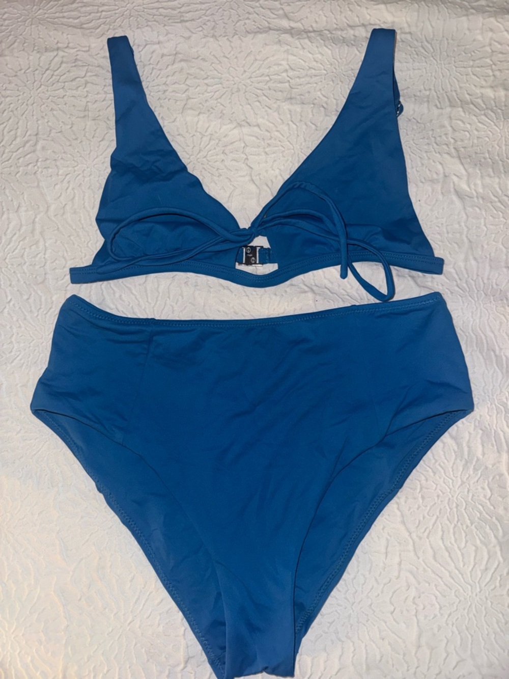 LAYA Swim Blue High-Waist Bikini